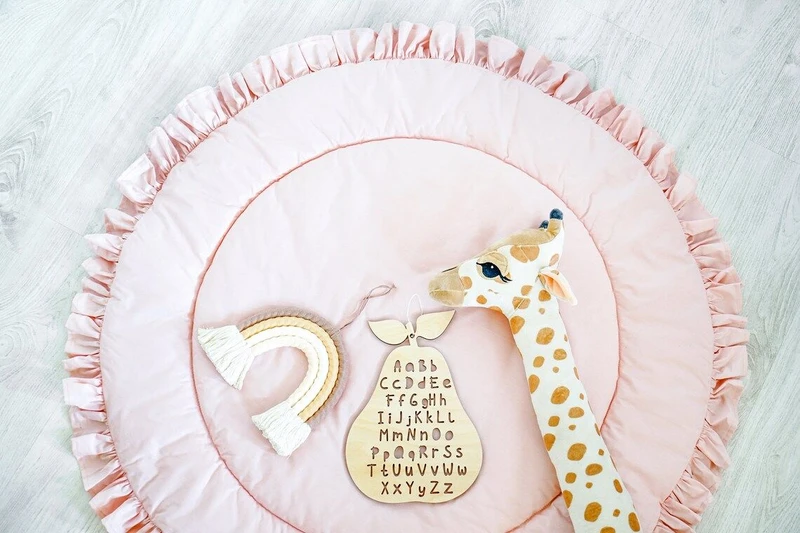 Playmate Bayi Bulat Round Tummy time Playmat Baby besar dan nyaman - Jade Flower Baby