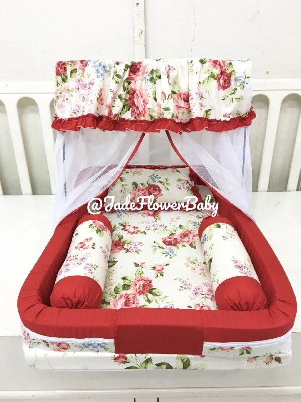 Kasur Bayi Red Flower