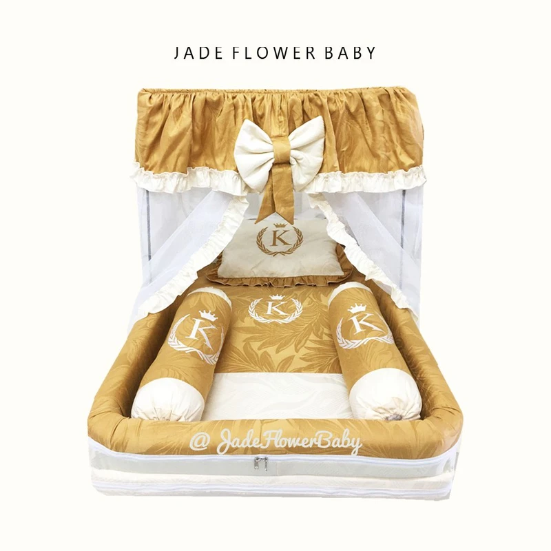 Kingkoil - Kasur Bayi Brown Gold dengan Inisial Baby