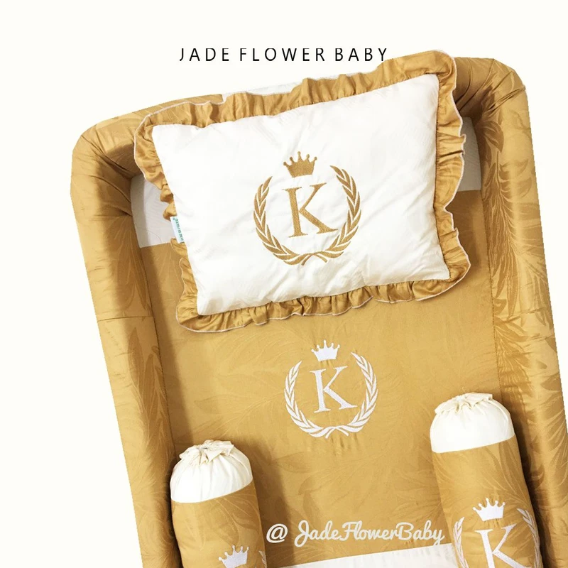 Kingkoil - Kasur Bayi Brown Gold dengan Inisial Baby